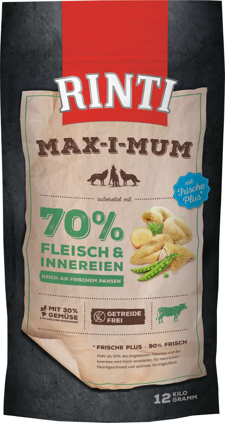 RINTI Hunde-Trockenfutter MAX-I-MUM Pansen